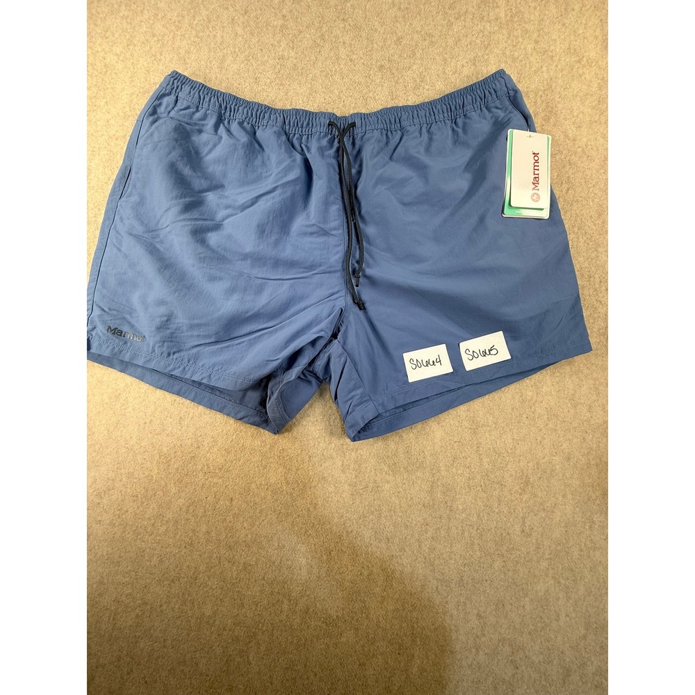 NWT Marmot Juniper Springs Shorts 5" Mens XXL Blue Hiking Casual Outdoor